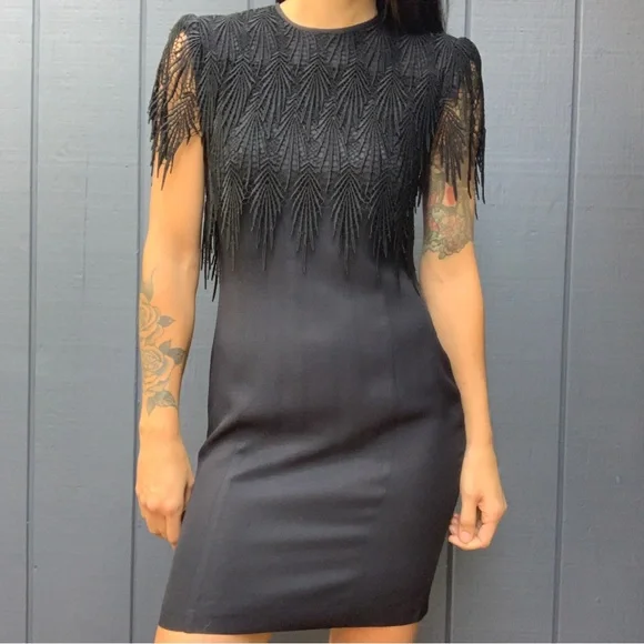 nightway black dress Nightway Long Glitter Knit Dress Formal 21555
